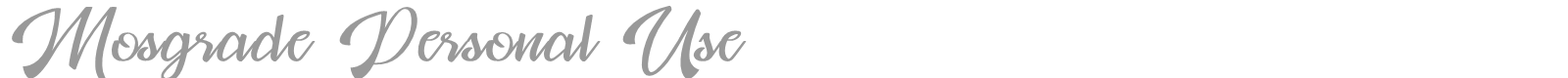Mosgrade font preview